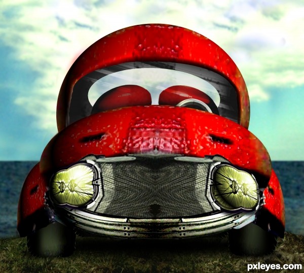 Worried Red Love Bug